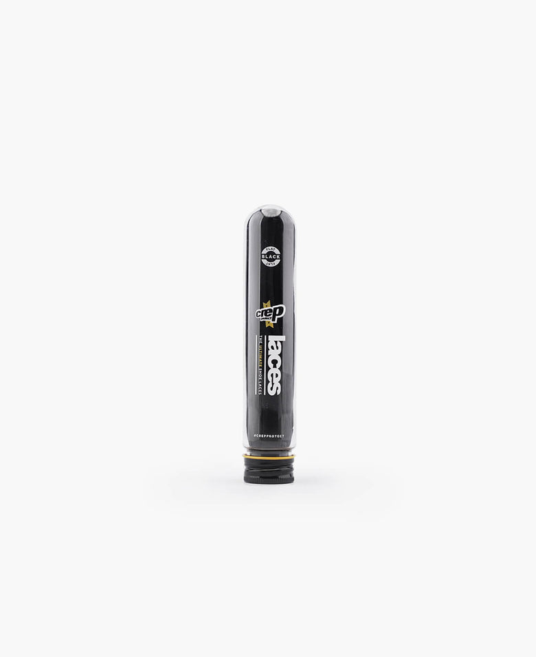 Classic and versatile addition to your footwear with black Crep Protect laces.